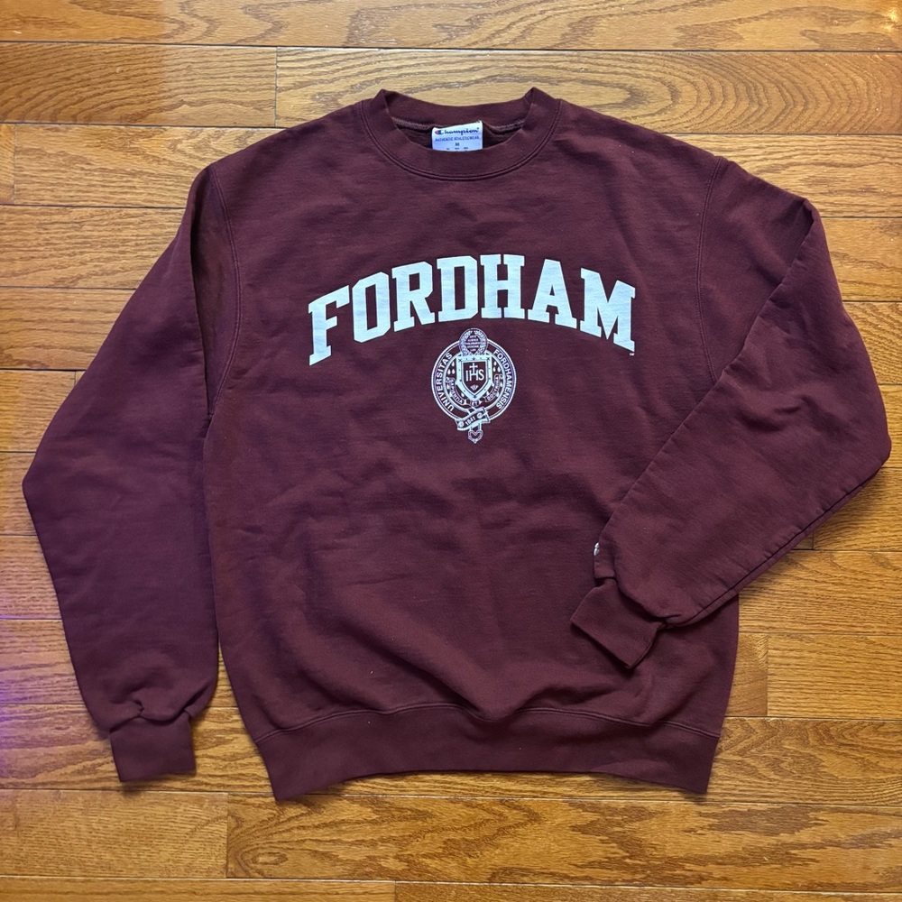Discontinued Fordham University Champion Crewneck Sweatshirt